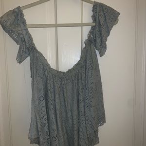Free people blue top